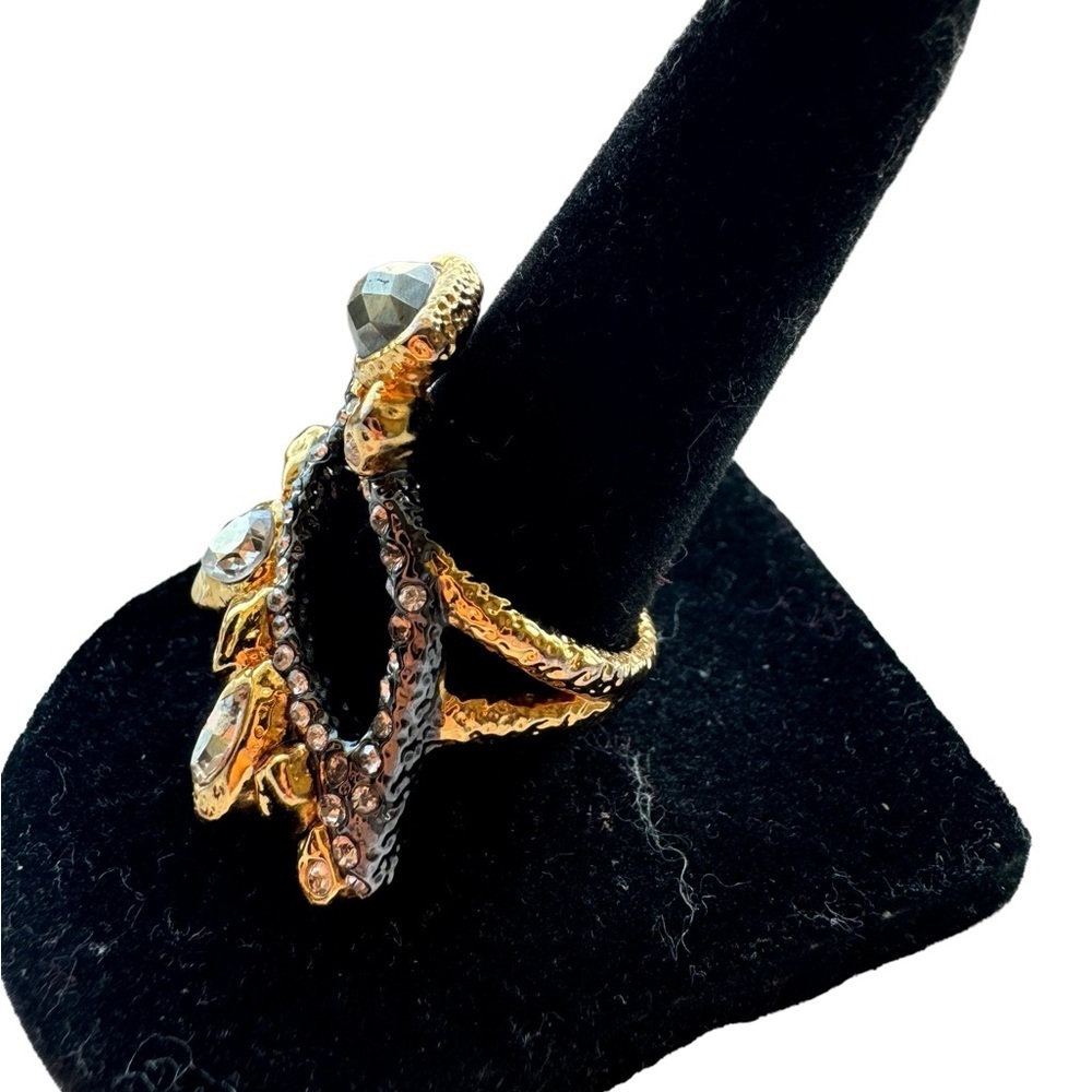 Alexis Bittar Crystal & Stone Cocktail Ring - Picture 4 of 8
